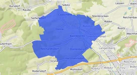 Bodenrichtwertkarte Bad K&ouml;stritz